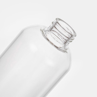 Bouteille d'eau en verre borosilicate transparente de luxe avec logo personnalisé et couvercle en verre hermétique – Meilleure vente