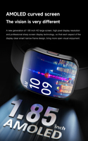 Nouvelle montre connectée U17, écran AMOLED HD, 6,9 mm d'épaisseur, étanche IP68, suivi de la santé, enregistrement des données d'exercice, fréquence cardiaque, oxygène sanguin