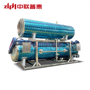 Autoclave à immersion horizontale ZLPH ASME pour eau chaude, nouveau stérilisateur alimentaire en acier inoxydable 304, contrôle PLC + écran tactile haute performance - Product Image 1