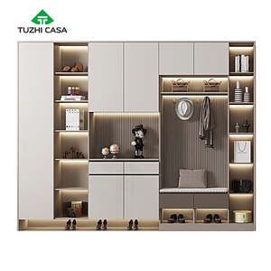 Meuble de rangement moderne extensible en <span class=keywords><strong>bois</strong></span> pour couloir et salon, <span class=keywords><strong>banc</strong></span>, armoire et étagère à chaussures - Product Image 3
