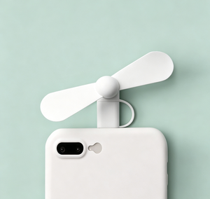 Ventilador de Teléfono Móvil Mini, Suministro Directo de Fábrica, Compatible con Android y Tipo-C, Ventilador Silencioso sin Escobillas, Micro Ventilador de Mano - Product Image 1