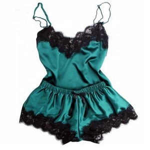 Commercio all'ingrosso di Estate Delle Signore Indumenti Da Letto Sexy Breve Set <span class=keywords><strong>Pigiama</strong></span> di Seta di <span class=keywords><strong>Grandi</strong></span> Dimensioni Pigiami <span class=keywords><strong>Donna</strong></span> - Product Image 1
