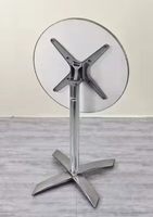 Table de bar pliante ronde en aluminium 60x110cm, table haute portable pour cocktails, idéale pour l'extérieur, les hôtels, les mariages, les fêtes et les événements