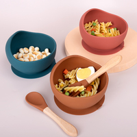 Antidérapant bébé Led sevrage alimentation avec sucette micro-ondes sûr de qualité alimentaire 7 pièces Silicone bébé alimentation ensemble