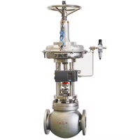 Vannes électriques pneumatiques de contrôle de débit avec positionneurs Flowserve et pièces de rechange Vanne sphérique à bride en acier inoxydable moulé