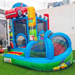 Casa Gonfiabile Taro Viola per Bambini, Parco Giochi Interno ed Esterno con Scivolo e Piscina di Palline per Feste e Matrimoni - Product Image 5