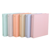 Carpeta de anillas Carpeta de archivos A4 Carpeta de anillas de metal de 6 agujeros A4 A5 A6 Cubierta de papel de PVC Cuaderno Diario Planificador Carpeta de bolsillo de plástico PP