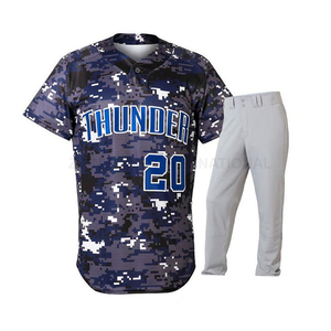 Uniformes de Baseball sublimés boutonnés 2025 nouveaux uniformes de Baseball respirants de haute qualité en gros - Product Image 2