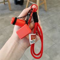 Porte-clés créatif en silicone pour femme, avec mini-corde de yoga et tapis de yoga & Pilates, idéal pour sac de sport et sac à main