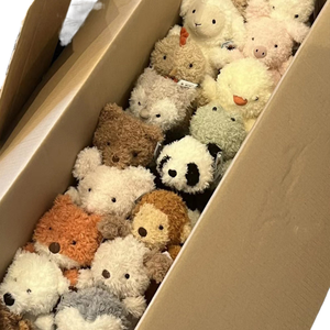 Peluche cochon bouclé britannique en coton PP, jouet pour enfants unisexe de 8 pouces, idéal pour machine <span class=keywords><strong>à</strong></span> attraper, célébrations de mariage - Product Image 1