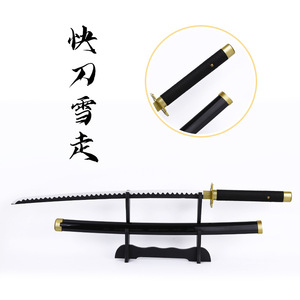 In legno un pezzo Zoro cosplay <span class=keywords><strong>anime</strong></span> giapponese coltello scena performance arma di scena all'ingrosso coltello di legno - Product Image 2