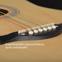 OEM ODM CIVIN QD-H38Q-S 38 Inch Basswood Cutaway Matte Finish Acoustic Guitar with Copper Strings for Beginner