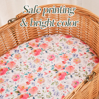 Couverture de drap de lit pour enfants en polyester tricoté drap de lit de bébé doux avec ensemble de literie portable technique tissé