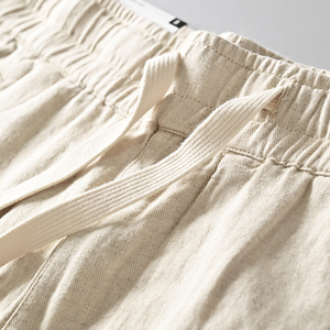 <span class=keywords><strong>Pantaloni</strong></span> all'ingrosso da uomo in cotone e <span class=keywords><strong>lino</strong></span> Casual da jogging da uomo - Product Image 3