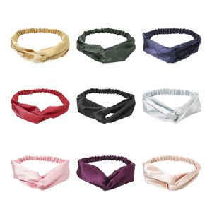 ที่คาดผมแฟชั่นผู้หญิง สีพื้น ผ้าถักยืดหยุ่น สำหรับโยคะ กีฬา ล้างหน้า ขนาด 16*4 ซม. สไตล์ยุโรป - Product Image 1