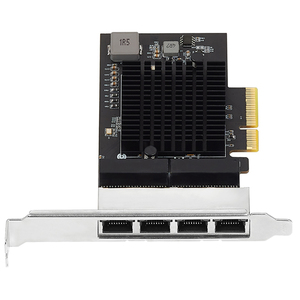 Lekuo IO-PCE8125B-4GLAN Quad Port PCIe 2.5G Ethernet Network Card Low-Profile Desktop <b>LAN</b> <b>Adapter</b> for NAS Servers Industrial PCs - Product Image 1
