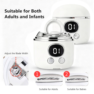 Coupe-ongles automatique à 3 vitesses, design à double tête avec <span class=keywords><strong>loupe</strong></span>, sûr pour les bébés et les personnes âgées, soin des ongles quotidien - Product Image 2