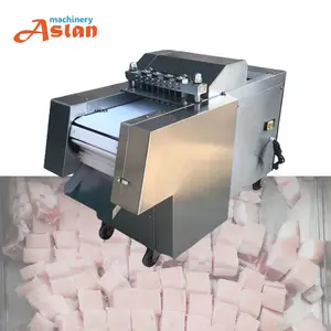 कमजोर गोमांस dicing मशीन/पोर्क त्वचा कटर/पोल्ट्री मांस घन काटने की मशीन