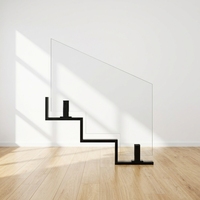 Système de balustrade sans cadre en acier inoxydable sur mesure, découpé sur mesure, pour escalier et balcon, design moderne pour la maison