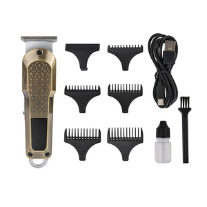 Jinding USB Rechargeable Épilation Tondeuse Lame En Acier Inoxydable Tondeuses Pour Hommes Appareil Ménager - Product Image 3