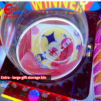 Machine de jeu Cabinet Clown Lollipop, distributeur de bonbons intelligent à double compteur, à monnayeur, pour centre de jeux