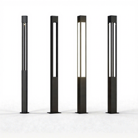 Lampadaire extérieur moderne à LED, en aluminium, IP65, pour jardin, rue, parking, lampadaire, poteau lumineux, bollard