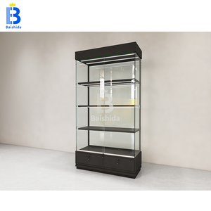 Thiết kế kệ trưng bày, tủ kính, kệ trưng bày bằng kính cho cửa hàng bán lẻ, cửa hàng thuốc lá, cửa hàng xì gà với hệ thống đèn LED tùy chỉnh - Product Image 6