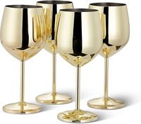 Verre à vin en métal de qualité supérieure, en acier inoxydable, incassable, tasse à boire de luxe pour la maison ou le bar, disponible au meilleur prix