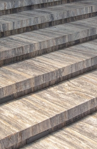 Sactransstone iranian Bạc xám travertine tấm lớn-Đánh bóng thân thiện với môi tấm cho nhà bếp và phòng tắm bàn - Product Image 2