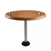 Ensemble de table de verrouillage de filetage marin Table de bateau de ponton ovale Base de support de table réglable RV disponible