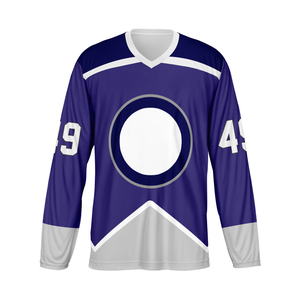 Haut de maillot de hockey sur glace unisexe avec logo personnalisé dernière conception Style sublimé Nom de l'équipe Service OEM Vêtements de hockey sur glace personnalisables - Product Image 4