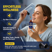 Rosebest Custom 16-en-1 Sans Sucre Végétalien Formule 100% Naturelle à Base de Plantes Résine de Shilajit Liquide Gouttes Orales Boisson Énergisante Compléments Alimentaires