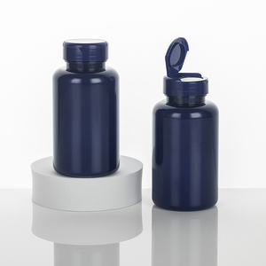 Flacone in PET blu da 200cc per medicinali, vitamine, pillole e capsule, per uso alimentare - Product Image 6