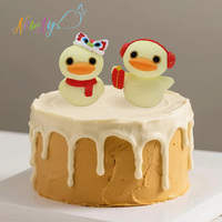 Animal serie pato en forma de azúcar Material comestible pastel Toppers postre Cupcake fiesta decoraciones accesorios fabricante