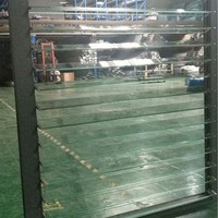 Fenêtre à persiennes en verre, persienne en verre à cadre en aluminium réglable pour façade de bâtiment et ventilation