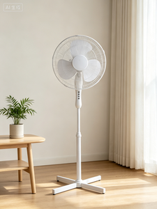 <b>Electric</b> Plastic Air Cooling <b>Fan</b> Low 3-Speed AC Motor Oscillating Adjustable Height Energy Efficient Household Office Hotel Use - Product Image 2