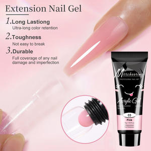 Warna poli Gel akrilgel grosir profesional kustom pemoles Label pribadi Gel akrilik Gel ekstensi kuku - Product Image 3