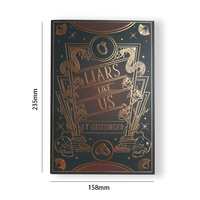 Impression de livres de luxe sur mesure, couverture rigide, estampage à chaud or, bords dorés, étui de protection, fabricant de romans d'amour sombres