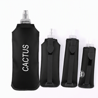 Gourde souple pliable écologique pour enfants, personnalisable avec logo, 150 ml, 300 ml, 500 ml, réutilisable, en TPU, pour le sport et la course en extérieur