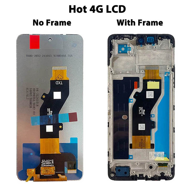 High Quality Original Infinix Hot 50I 5G/4G Spark 30c LCD Touch Screen Digitizer Assembly 6.78/6.7 Inch 1 Year Warranty