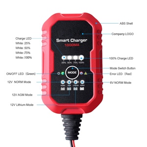 <span class=keywords><strong>Chargeur</strong></span> <span class=keywords><strong>de</strong></span> <span class=keywords><strong>batterie</strong></span> intelligent 12V pour voiture et scooter, nouveau produit <span class=keywords><strong>avec</strong></span> courant <span class=keywords><strong>de</strong></span> 1000mA, norme américaine pour l'entretien des camions et des véhicules - Product Image 2