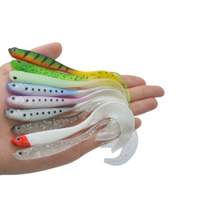 Señuelo Suave al por Mayor, Cebo para Pesca en Agua Dulce, <span class=keywords><strong>Gusano</strong></span> Suave Drongo, Señuelo Biónico Suave - Product Image 1