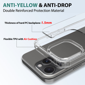 Anti-Scratch rõ ràng trường hợp điện thoại cho iPhone 16 Pro Max trường hợp trong suốt điện thoại di động trường hợp chống sốc điện thoại di động Trường hợp bìa - Product Image 2