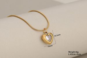สร้อยคอโซ่ทำจากสเตนเลสสตีลแฟชั่นสำหรับผู้หญิงขายส่ง - Product Image 3