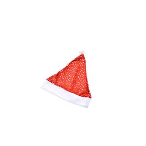Chapeau de Père Noël rouge avec étoiles argentées DIAM. 28 H. 38CM - Product Image 1