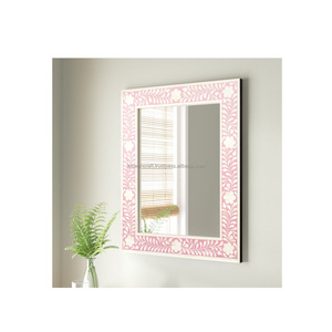 Miroir mural moderne en incrustation d'os fait à la main, écologique, de qualité supérieure, très populaire pour la décoration de salle de bain, décontracté, meilleurs prix - Product Image 1