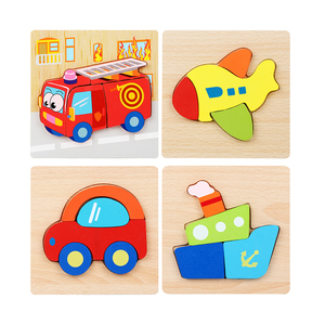 Jouets Montessori pour garçons et filles de 1 à 3 ans Puzzles en bois pour tout-petits Cadeaux pour bébés Puzzle en forme d'animal Voyage écologique - Product Image 2