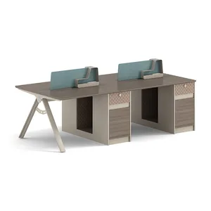 现代模块化设计办公家具2/4/6/8座椅隔断文员电脑桌办公桌工作站隔间