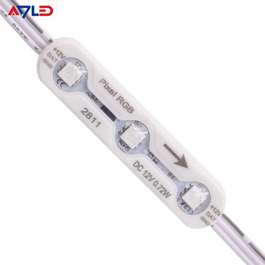 Module d'affichage dynamique RVBIC à changement de couleur, 3 LED SMD5050, boîtier lumineux IP68 0.72W 12V avec puce WS2811 pour enseignes et signalétique - Vente en gros - Product Image 1