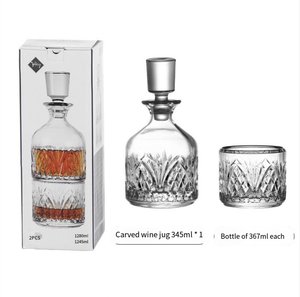 Juego de Copas Decantadoras de <span class=keywords><strong>Vino</strong></span> de Cristal Apilables, Estilo Vintage, 300ml de Capacidad, Prensadas a Máquina, para Fiestas - Product Image 5